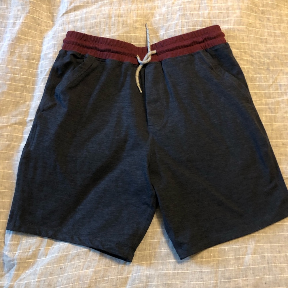 Marine Layer Sport Yoga Shorts Navy Heather